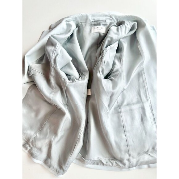 Aritzia BABATON ATELIER Vogue Cruise Blue Single Oversized Blazer Jacket, Size 3 - Picture 11 of 16